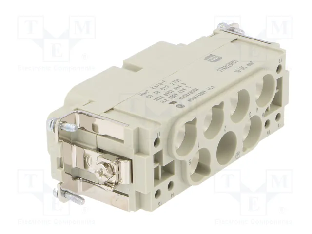 HARTING Han K 6/6 Pos. F Insert Combi con crimp