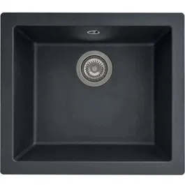 Stradour STR3579432001802 Fregadero de Resina 1 Tanque Construido o en Avión Black Black