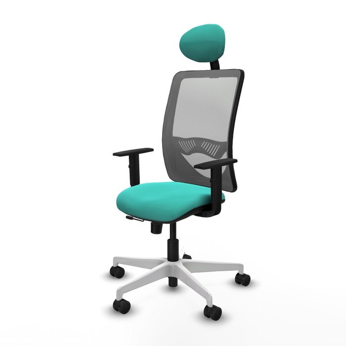 PIQUERAS Y CRESPO Silla de oficina Zulema Turquesa y Gris PIQUERAS Y CRESPO Silla de oficina Zulema Turquesa y Gris