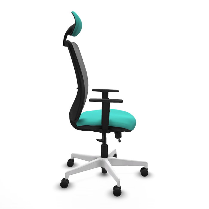 PIQUERAS Y CRESPO Silla de oficina Zulema Turquesa y Gris PIQUERAS Y CRESPO Silla de oficina Zulema Turquesa y Gris