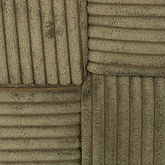 Home Deco Factory Puf Trenzado Scott Verde Colección Cocooning