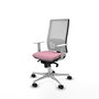 PIQUERAS Y CRESPO Silla de oficina Horna Rosa y Blanca