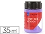 La Pajarita Pintura Latex Violeta 35 ml Acabado Satinado para Madera, Papel, Piedra, Ladrillo, Estuco y Cemento