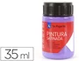La Pajarita Pintura Latex Violeta 35 ml Acabado Satinado para Madera, Papel, Piedra, Ladrillo, Estuco y Cemento