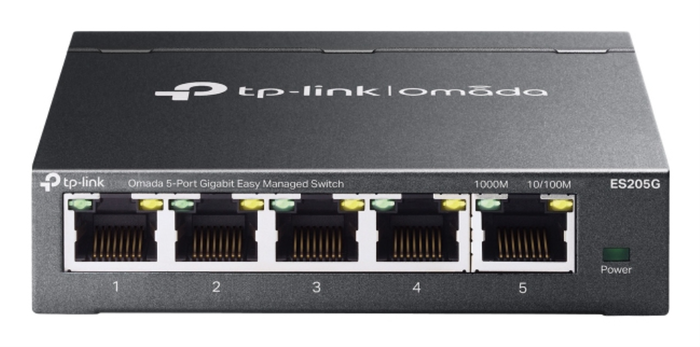 TP-Link ES205G Switch Gestionado Gigabit Ethernet 5 Puertos 10/100/1000 Negro