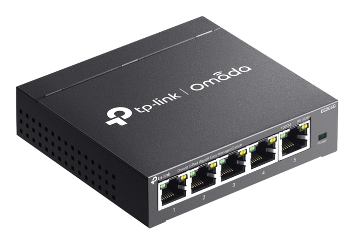 TP-Link ES205G Switch Gestionado Gigabit Ethernet 5 Puertos 10/100/1000 Negro