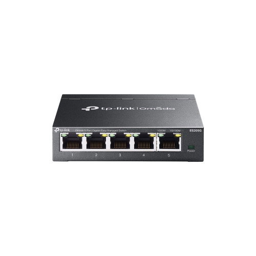 TP-LINK ES205G Switch Gestionado Gigabit Ethernet, 5 Puertos, Capacidad de Conmutación 10 Gbit/s, Integración Omada SDN TP-LINK ES205G Switch Gestionado Gigabit Ethernet, 5 Puertos, Capacidad de Conmutación 10 Gbit/s, Integración Omada SDN