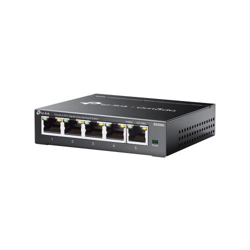 TP-LINK ES205G Switch Gestionado Gigabit Ethernet, 5 Puertos, Capacidad de Conmutación 10 Gbit/s, Integración Omada SDN TP-LINK ES205G Switch Gestionado Gigabit Ethernet, 5 Puertos, Capacidad de Conmutación 10 Gbit/s, Integración Omada SDN