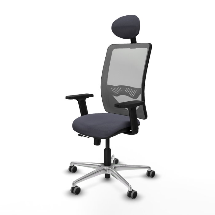 PIQUERAS Y CRESPO Silla de oficina Zulema con mecanismo Sincro/Traslack, Gris