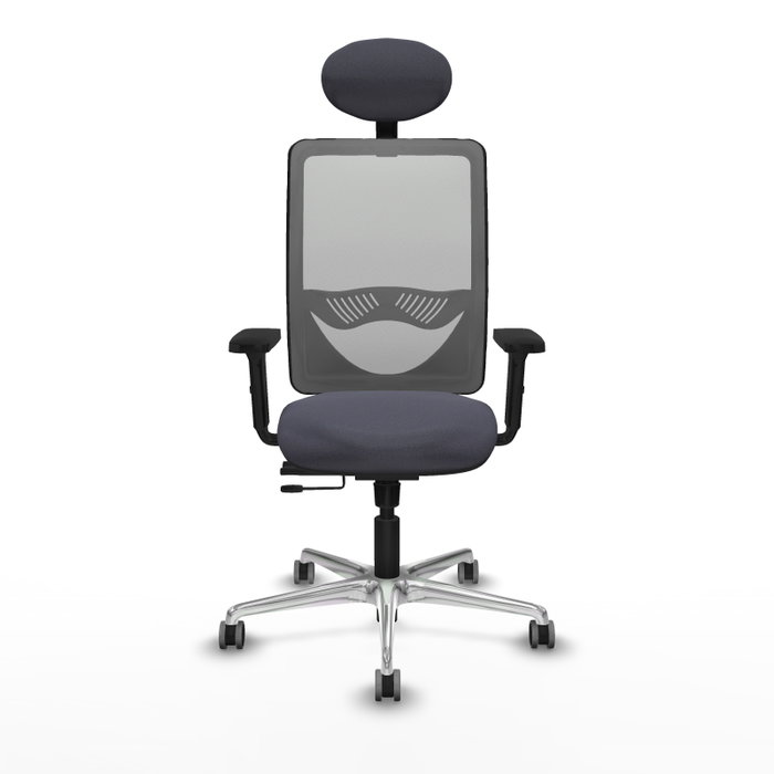 PIQUERAS Y CRESPO Silla de oficina Zulema con mecanismo Sincro/Traslack, Gris