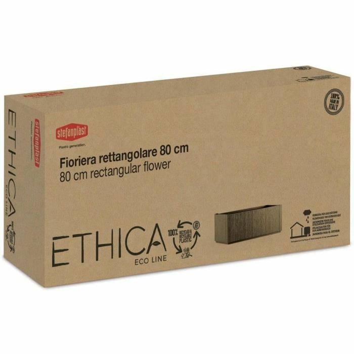 Stefanplast Jardinera Rectangular Ethica 80 cm Tiza