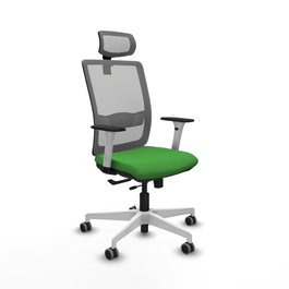 PIQUERAS Y CRESPO Silla de oficina Haches Verde y Gris