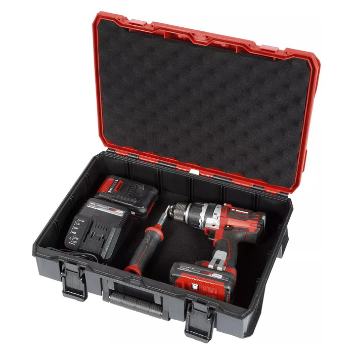 Einhell TP-CD 18/70 Li-i BL Taladro combinando con percusión, 2 baterías de 2.0 Ah