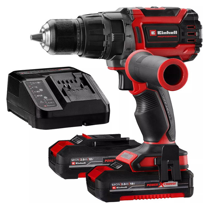 Einhell TP-CD 18/70 Li-i BL Taladro combinando con percusión, 2 baterías de 2.0 Ah
