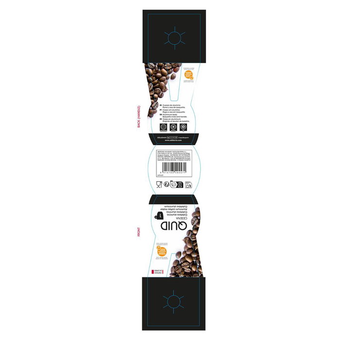 Cafetera Aluminio Cesena Quid 1 Taza (12 Unidades)