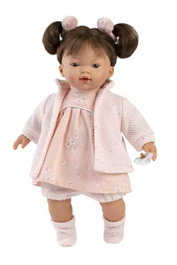 Llorens Muñeca Llorona Vera con cuerpo de tela y chupete