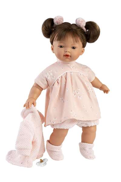Llorens Muñeca Llorona Vera con cuerpo de tela y chupete Llorens Muñeca Llorona Vera con cuerpo de tela y chupete