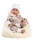 Llorens Muñeca Lala Llorona con Buzo Ositos 42cm Cuerpo Tela