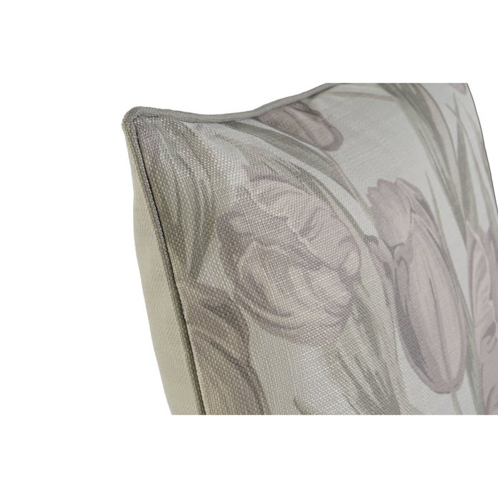 DKD Home Decor Cojín de Poliéster con Tulipanes Impresos