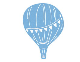 Misskuty Troquel fino ZAG Infantil globo aerostático