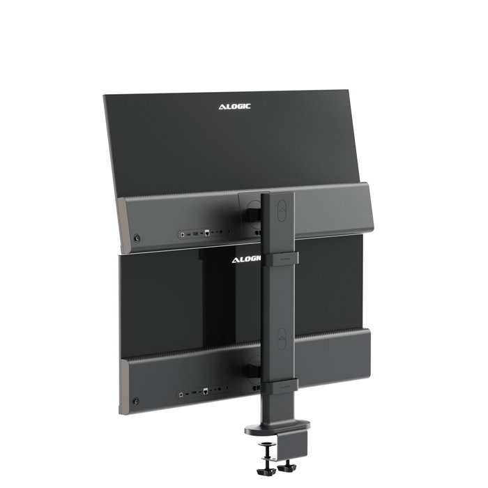 Alogic Elevate 34 Dual Vertical Monitor Stand Space Grey Alogic Elevate 34 Dual Vertical Monitor Stand Space Grey