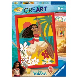Ravensburger CreArt Kids Kit de Pintar por Números Moana Disney, 18 x 24 cm, a partir de 7 años, 12023229