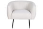 DKD Home Decor Sillón Scandi Beige Negro Poliester Metal Madera Espuma 75x73x81 cm