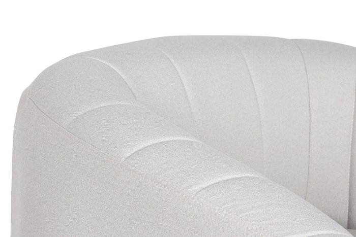 DKD Home Decor Sillón Scandi Beige Negro Poliester Metal Madera Espuma 75x73x81 cm