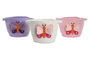 DKD Home Decor Cesta de Algodón Mariposa Surtido de 3 Colores