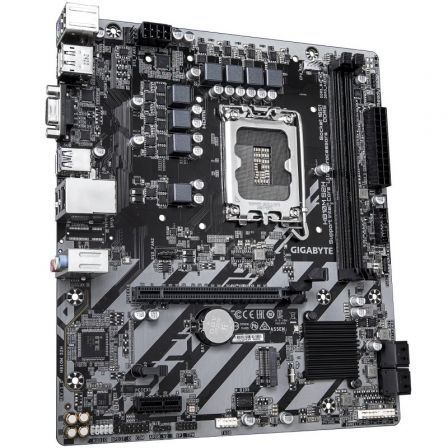 Gigabyte Placa Base H810M S2H Micro ATX, Socket LGA1851, DDR5, PCIe 4.0, Compatible con Intel Core Ultra, 4+1+2 Fases VRM, LAN GbE, DisplayPort/HDMI