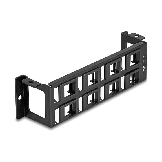 DeLOCK 86517 Panel de parcheo de 8 puertos para montaje vertical DeLOCK 86517 Panel de parcheo de 8 puertos para montaje vertical