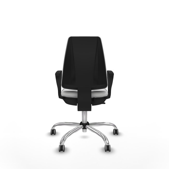 PIQUERAS Y CRESPO Silla de oficina Elche Blanca con Brazos Fijos