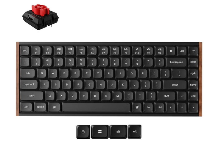 Keychron K3U-H1 Teclado Gaming 75% Red Switch RGB Negro