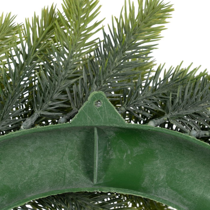 Corona Verde Pvc Decoración 41 X 41 cm (Set de 2)