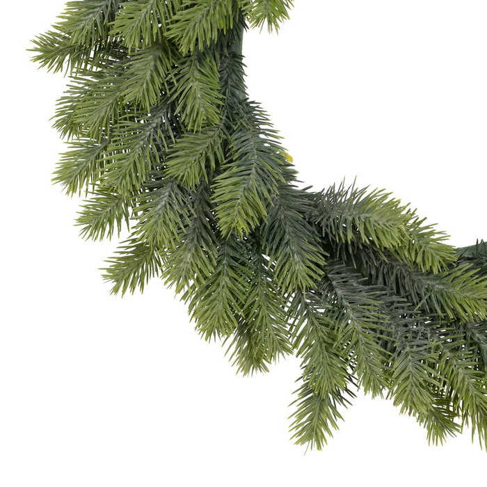 Corona Verde Pvc Decoración 41 X 41 cm (Set de 2)