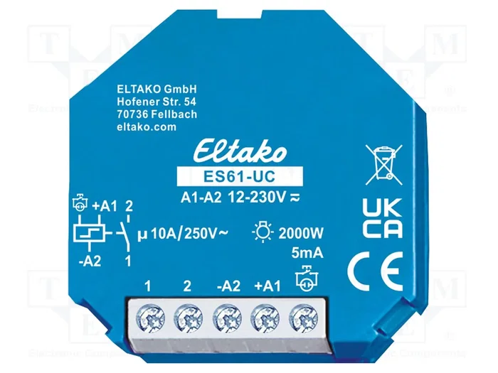 Eltako ES61-UC Interruptor de corriente 1S 10A Eltako ES61-UC Interruptor de corriente 1S 10A