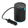 Realpower KFZ-Ladegerät Tube Ultron 195445 con 5 puertos USB 2.0, Negro