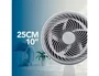 Daewoo DW9009 Ventilador de sobremesa 80W 25cm Blanco