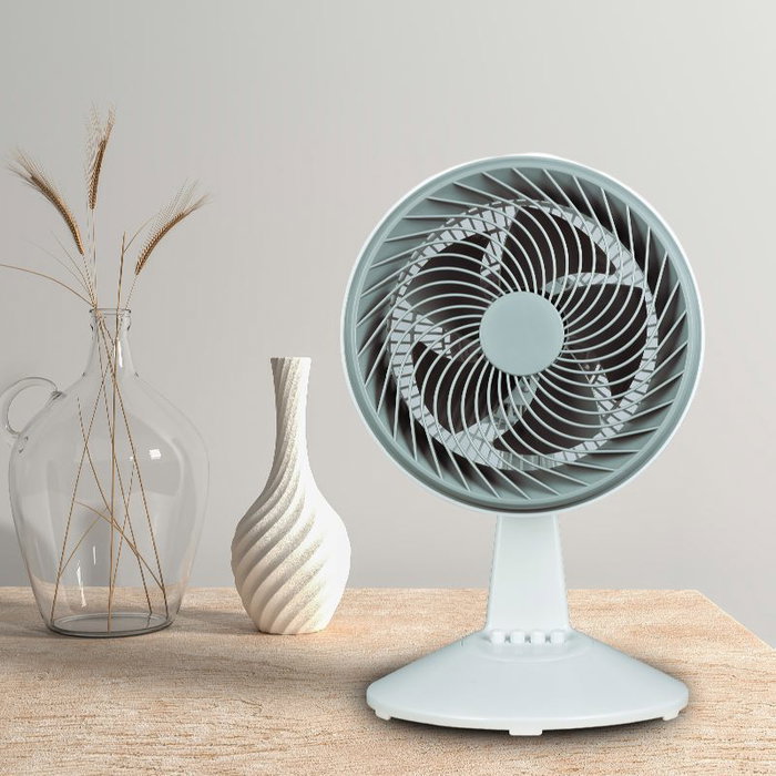 DAEWOO Ventilador de Sobremesa 25 cm (10"), Alta Velocidad, 80W