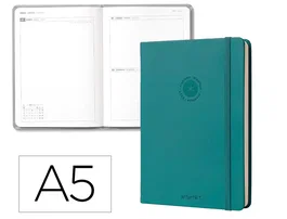 Liderpapel Agenda Oficina Antartik 2027 A5 Turquesa