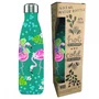 Enesco Botella Isotérmica de Acero Inoxidable 500ml Allen Designs - Diseño Flamenco por Michelle Allen, Mantiene Temperatura 12-24 Horas