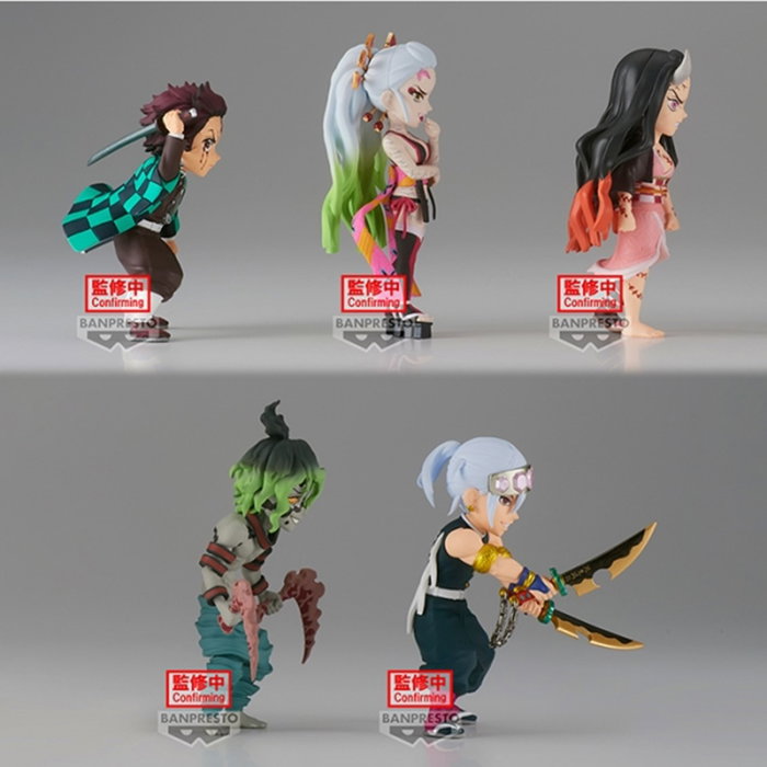Banpresto Figura Demon Slayer: Kimetsu no Yaiba WORLD COLLECTABLE FIGURE vol.10 7 cm - 1 Unidad Aleatoria (Tanjiro, Nezuko, Daki, Gyutaro, Tengen)