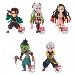 Banpresto Figura Demon Slayer: Kimetsu no Yaiba WORLD COLLECTABLE FIGURE vol.10 7 cm - 1 Unidad Aleatoria (Tanjiro, Nezuko, Daki, Gyutaro, Tengen)