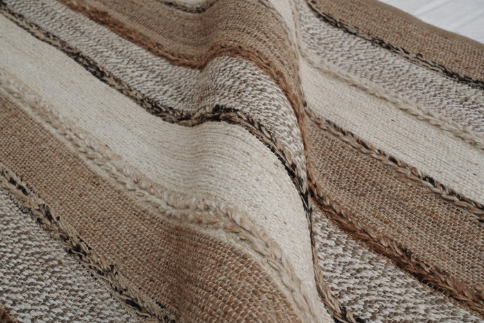 DKD Home Decor Alfombra de Yute Multicolor 75x175x1 cm