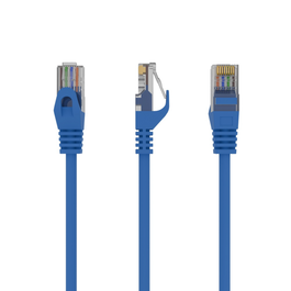 GEMBIRD PP6U-0.25M/B Cable de Red Cat6 U/UTP (UTP) de 0,25 m, Color Azul