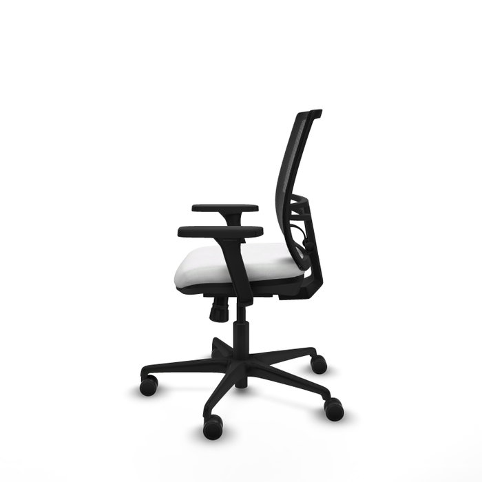PIQUERAS Y CRESPO Silla de oficina Yunquera con mecanismo Sincro, Blanco y Negro PIQUERAS Y CRESPO Silla de oficina Yunquera con mecanismo Sincro, Blanco y Negro