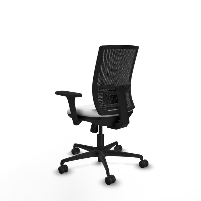 PIQUERAS Y CRESPO Silla de oficina Yunquera con mecanismo Sincro, Blanco y Negro PIQUERAS Y CRESPO Silla de oficina Yunquera con mecanismo Sincro, Blanco y Negro