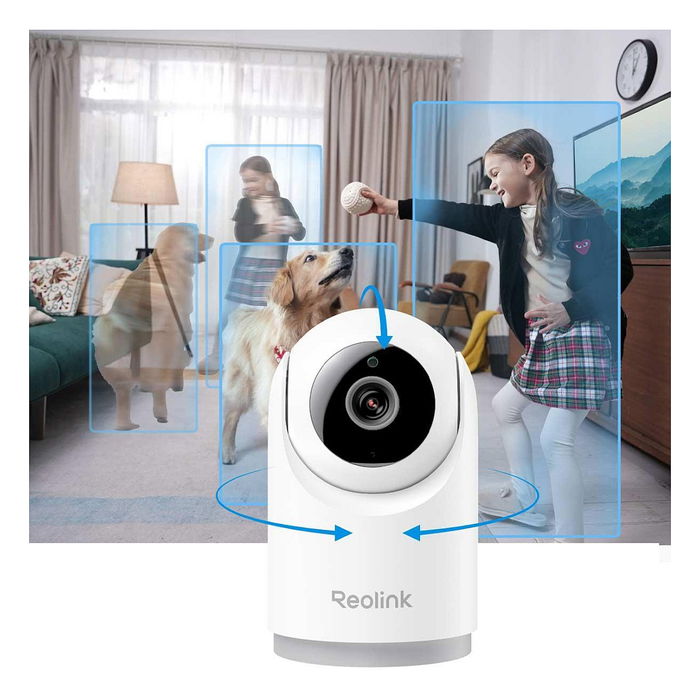 Reolink Cámara WiFi Interior E321 E Series 3MP, Seguridad Vigilancia Doméstica