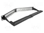 DeLOCK Patch Panel Keystone 24 Puertos 1U en Ángulo Negro