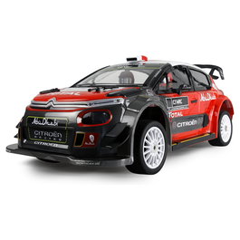 AMEWI RC Citroën C3 WRC HyperGo 1:7 Coche de Rally Eléctrico 4x4 65 kmh ESC Negro/Rojo/Blanco 630 mm ARTR para Principiantes 14+ Años